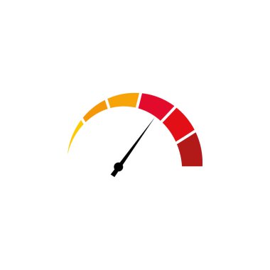 Hız göstergesi grafik tasarım şablonu vektör