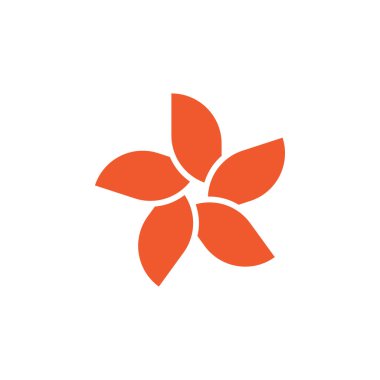 Plumeria grafik tasarım şablonu vektör çiçek