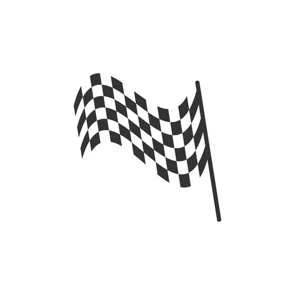 Racing Flagga Grafisk Design Mall Vektor — Stock vektor