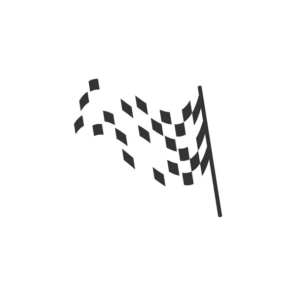 Racing Flagga Grafisk Design Mall Vektor — Stock vektor
