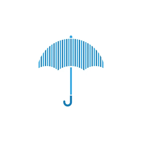 Blue Lines Umbrella Graphic Design Template Vector — Stock Vector