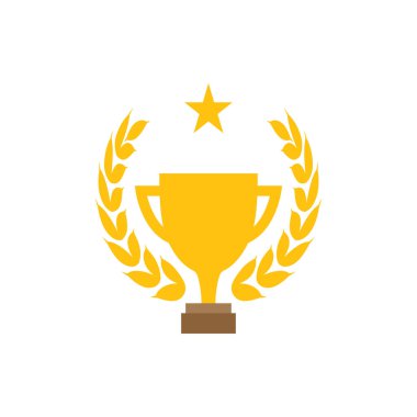 Trophy Kupası grafik tasarım şablonu vektör çizim