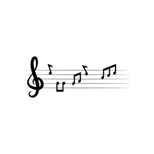 Εικονογράφηση φορέα πρότυπο της γραφιστικής σημειώσεις μουσική — Διανυσματικό Αρχείο