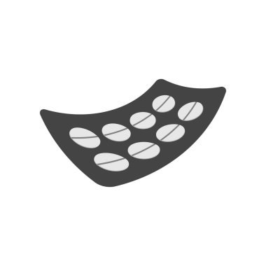 Tıp grafik tasarım şablonu vektör illüstrasyon izole