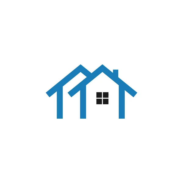 Ilustração Vetor Modelo Logotipo Casa Imobiliária — Vetor de Stock