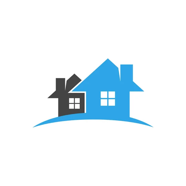 Ilustração Vetor Modelo Logotipo Casa Imobiliária — Vetor de Stock