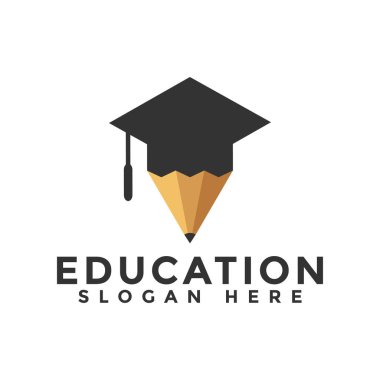 Basit eğitim logo tasarım ilham vektör çizim