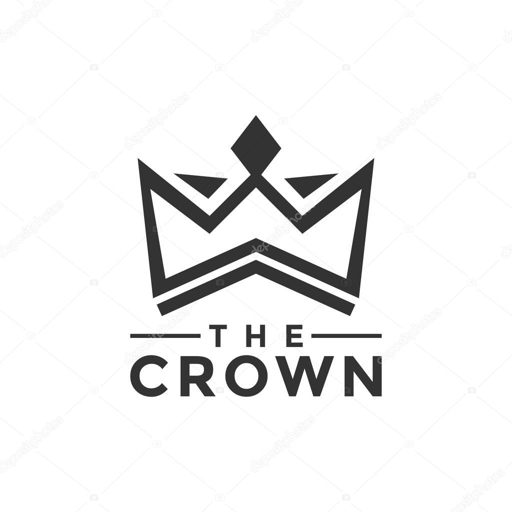 The crown logo design template vector illustration