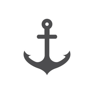 Grafik tasarım şablonu vektör illüstrasyon izole çapa