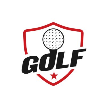 Golf spor vektör grafik tasarım şablonu çizim