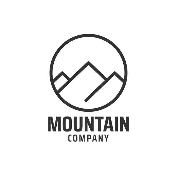 Mountain graphic design template vector illustration isolated