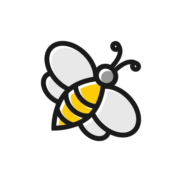 Abeja Miel Diseño Gráfico Plantilla Vector Ilustración — Vector de stock