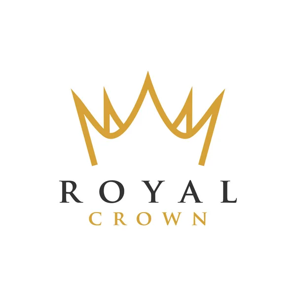 Crown royal grafik tasarım şablonu vektör çizim