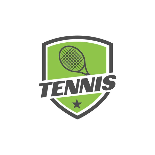 Tennis Sport Vector Graphic Design Template Illustration — Stock Vector