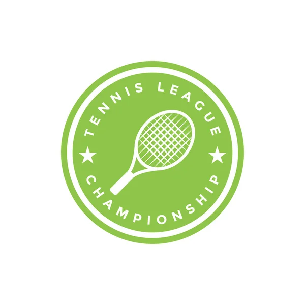 Tennis Sport Vector Graphic Design Template Illustration — Stock Vector