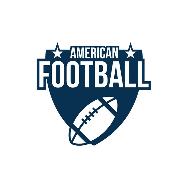 Αμερικανικό Ποδόσφαιρο Αθλητισμός Διάνυσμα Γραφικού Σχεδιασμού Πρότυπο Εικονογράφηση — Διανυσματικό Αρχείο