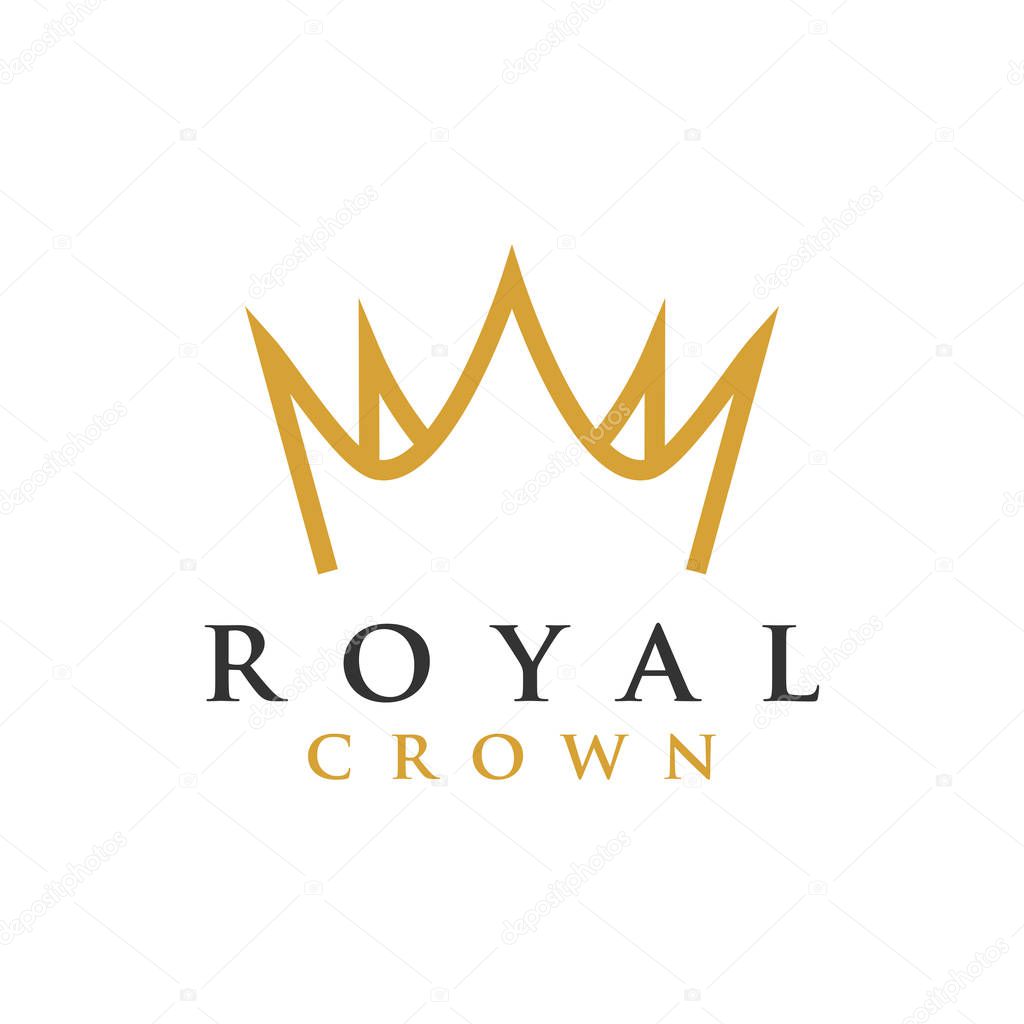 Crown royal graphic design template vector illustration