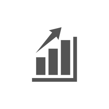 Çubuk grafik grafik simge tasarım şablonu tasarlamak