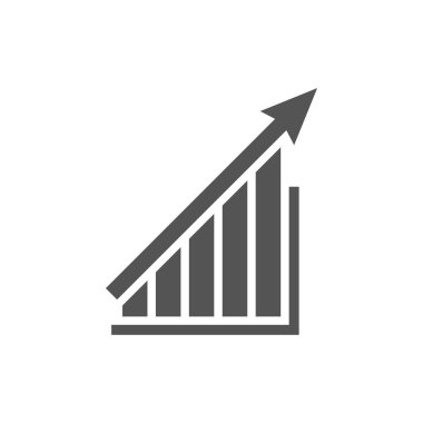 Çubuk grafik grafik simge tasarım şablonu tasarlamak