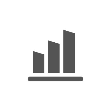 Çubuk grafik grafik simge tasarım şablonu tasarlamak
