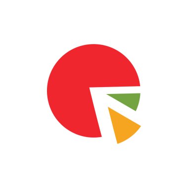 Pasta grafiği grafik simge tasarım şablonu tasarlamak