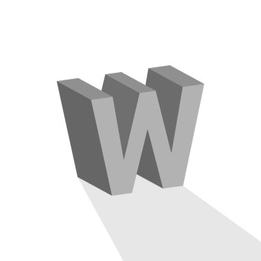 Alfabe 3d grafik simge tasarım şablonu tasarlamak