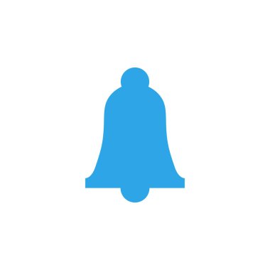 Çan bildirimi grafik simgesi tasarım şablonu yalıtılmış