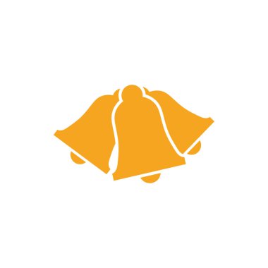 Çan bildirimi grafik simgesi tasarım şablonu yalıtılmış