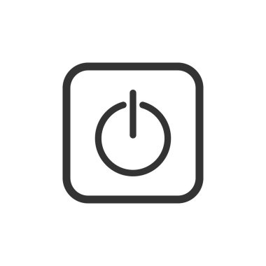 Kapalı grafik simgesi tasarım şablonu yalıtılmış güç