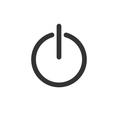 Kapalı grafik simgesi tasarım şablonu yalıtılmış güç