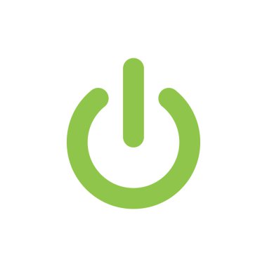 Kapalı grafik simgesi tasarım şablonu yalıtılmış güç