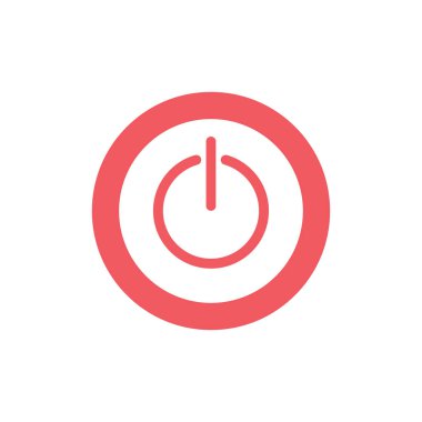 Kapalı grafik simgesi tasarım şablonu yalıtılmış güç