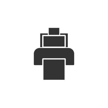 Yazıcı aygıtı grafik simgesi tasarım şablonu yalıtılmış