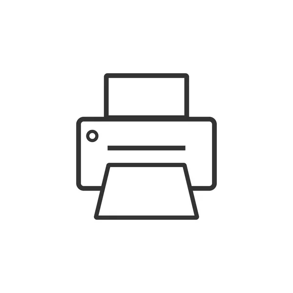 Изолированный Графический Шаблон Дизайна Иконки Принтера — стоковый вектор