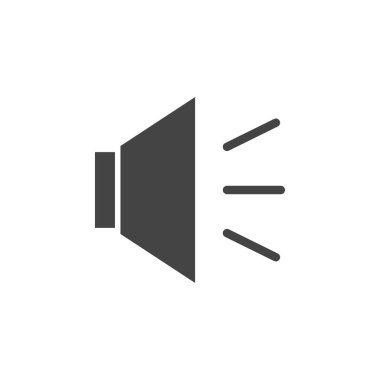 Hoparlör simgesini grafik tasarım şablonu basit örnek