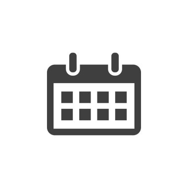 Takvim simgesini grafik tasarım şablonu basit örnek