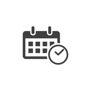 Takvim simgesini grafik tasarım şablonu basit örnek