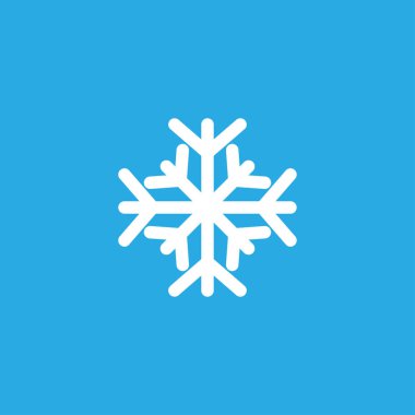 Kar tanesi simgesini grafik tasarım şablonu vektör izole