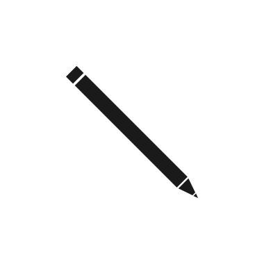 İzole kalem simgesini grafik tasarım şablonu vektör