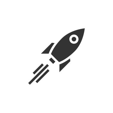 Rocket icon graphic design template vector isolated