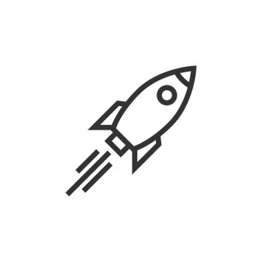 Rocket icon graphic design template vector isolated