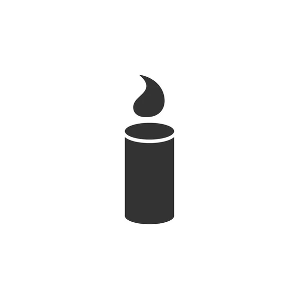Kerze Symbol Grafik Design Vorlage Vektor Isoliert — Stockvektor