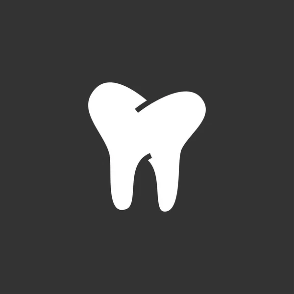 Diş Diş Simgesini Grafik Tasarım Şablonu Vektör Izole — Stok Vektör