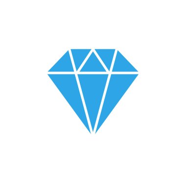 Elmas simgesi grafik tasarım şablonu vektör izole