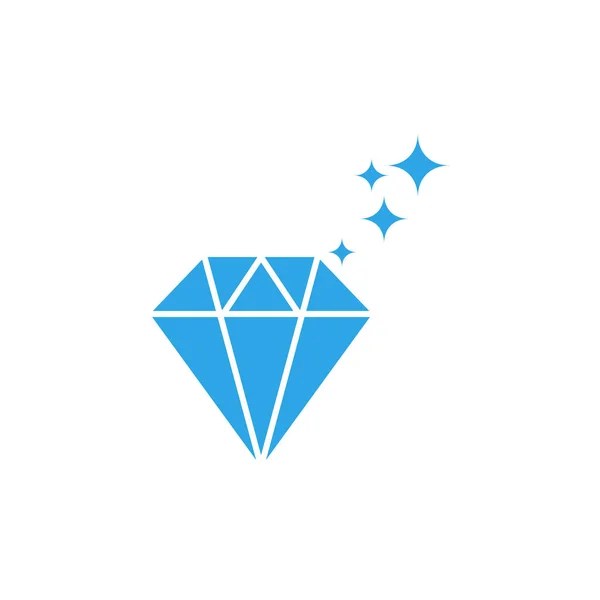 Icono Diamante Diseño Gráfico Plantilla Vector Aislado — Vector de stock