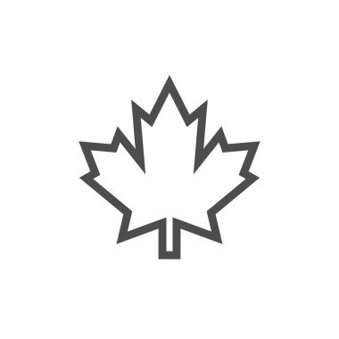 Akçaağaç simgesini grafik tasarım şablonu vektör izole