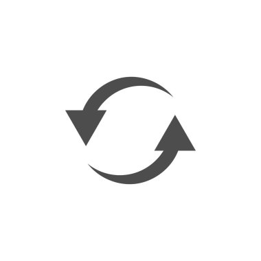 Refreshicon grafik tasarım şablonu vektör izole yeniden
