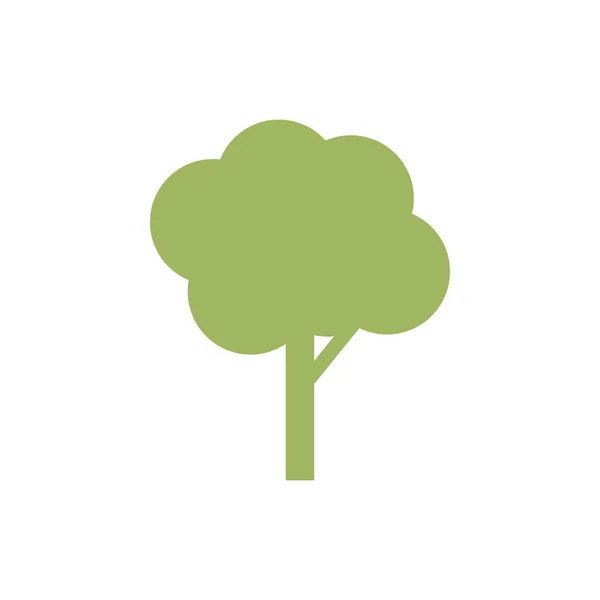 Yeşil Ağaç Simgesi Grafik Tasarım Şablonu Vektör Izole — Stok Vektör