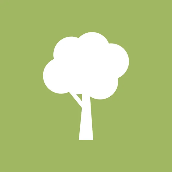 Yeşil Ağaç Simgesi Grafik Tasarım Şablonu Vektör Izole — Stok Vektör