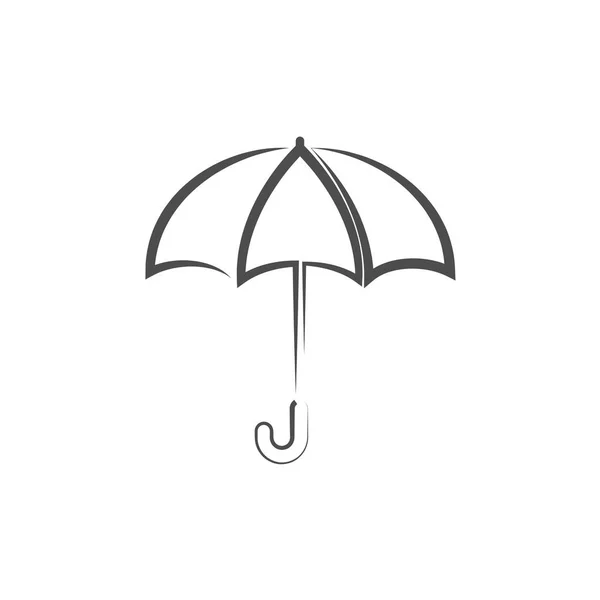 Esernyő Ikon Grafikai Sablonok Vektoros Elszigetelt — Stock Vector